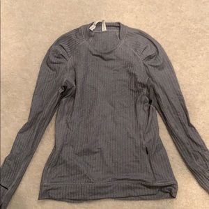 Lululemon Grey crew neck long sleeve